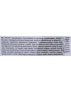 Nourriture Trovet Hypoallergenic Adulte Lapin 250 g