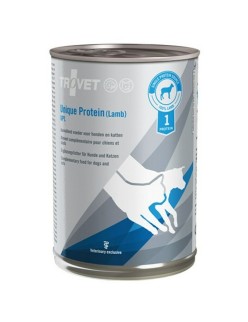 Alimentation humide Trovet Unique Protein UPL Agneau 400 g