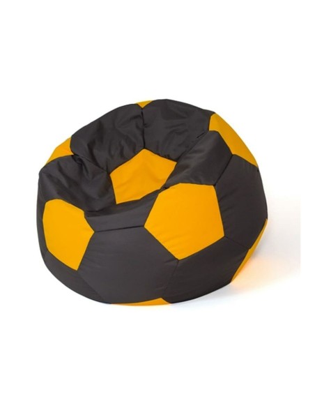 Puff GO GIFT Amarillo Negro Oxford Fútbol Puff GO GIFT Amarillo Negro Oxford Fútbol