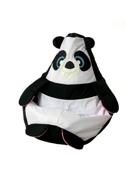 Pouffe GO GIFT White Black Oxford 105 x 80 cm Pouffe GO GIFT White Black Oxford 105 x 80 cm