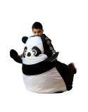 Puff GO GIFT Blanco Negro Oxford 105 x 80 cm