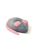 Puff GO GIFT Gris Rosa Oxford Ratón