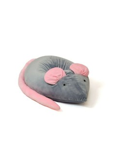 Puff GO GIFT Gris Rosa Oxford Ratón