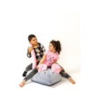 Puff GO GIFT Gris Rosa Oxford Ratón
