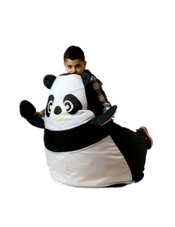 Puff GO GIFT Blanco Negro Oxford 130 x 90 cm