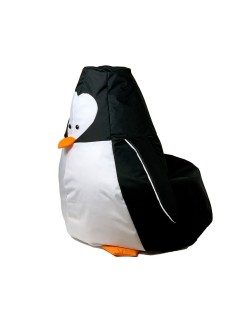 Puff GO GIFT Blanco Negro Oxford Pingüino 130 x 90 cm