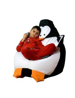 Puff GO GIFT Blanco Negro Oxford Pingüino 130 x 90 cm