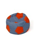 Puff GO GIFT Rojo Gris Oxford Fútbol