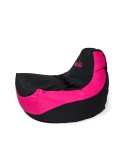 Puff GO GIFT Negro Rosa Oxford tejido antidesgarros 140 x 100 x 100 cm 140 x 100 cm