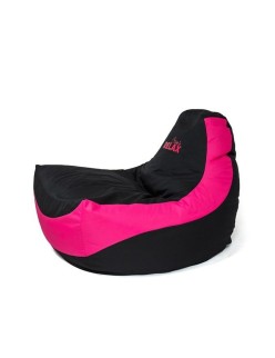Puff GO GIFT Negro Rosa Oxford tejido antidesgarros 140 x 100 x 100 cm 140 x 100 cm