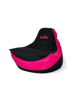 Puff GO GIFT Negro Rosa Oxford tejido antidesgarros 140 x 100 x 100 cm 140 x 100 cm