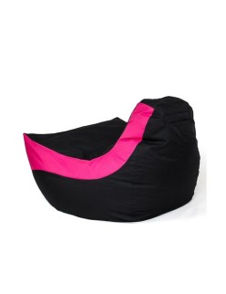 Puff GO GIFT Negro Rosa Oxford tejido antidesgarros 140 x 100 x 100 cm 140 x 100 cm