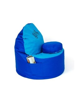 Puff GO GIFT Azul Oxford tejido antidesgarros 120 x 80 x 80 cm