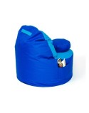 Puff GO GIFT Azul Oxford tejido antidesgarros 120 x 80 x 80 cm