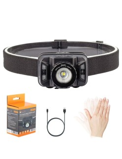 Torcia Frontale LED Libox LB0106 Bianco Nero 250 Lm