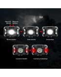 Torcia Frontale LED Libox LB0106 Bianco Nero 250 Lm