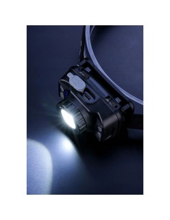 Torcia Frontale LED Libox LB0106 Bianco Nero 250 Lm