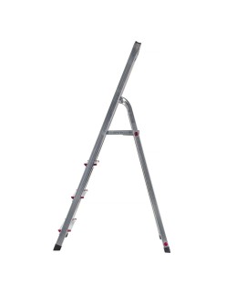 4-step folding ladder Krause 000705 Silver Aluminium