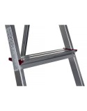 Scala Pieghevole a 4 Scalini Krause 000705 Argentato Alluminio