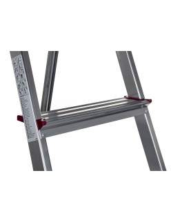 Scala Pieghevole a 4 Scalini Krause 000705 Argentato Alluminio