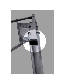 4-stufige Klappleiter Krause 126221 Silberfarben Aluminium