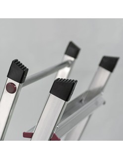 Échelle pliante à 5 marches Krause 729 Argenté Acier inoxydable Aluminium