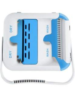 Mop with Bucket Esperanza EHS004 Azzurro Bianco Microfibra