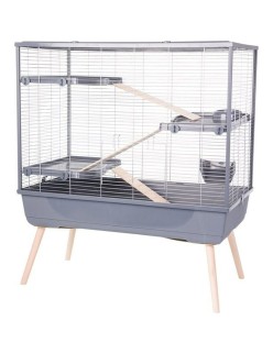 Käfig Zolux 205661GRI Holz Metall Kunststoff