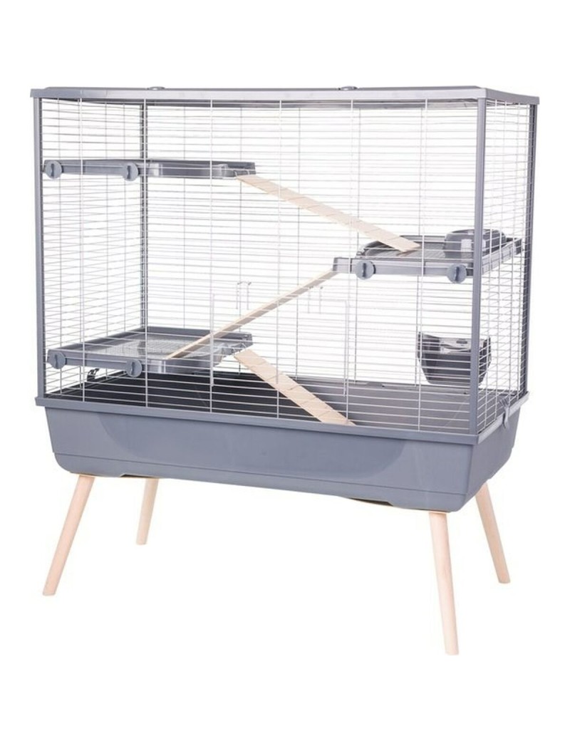 Käfig Zolux 205661GRI Holz Metall Kunststoff