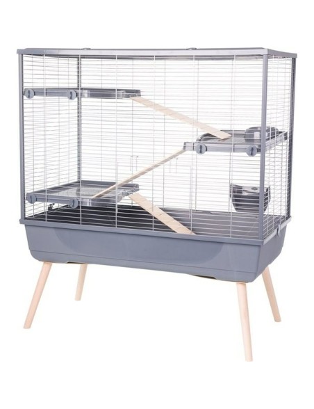 Käfig Zolux 205661GRI Holz Metall Kunststoff