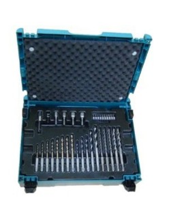 Kit de mèches et embouts Makita B-69478 Mandrin de perceuse Aluminium 65 Pièces