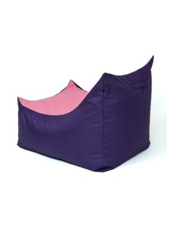 Pouf GO GIFT Rose Pourpre Oxford tejido antidesgarros