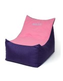 Pouf GO GIFT Rose Pourpre Oxford tejido antidesgarros