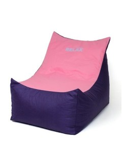 Pouf GO GIFT Rose Pourpre Oxford tejido antidesgarros