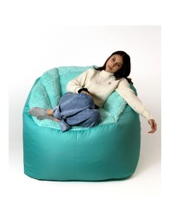 Pouf GO GIFT Menthe Oxford tejido antidesgarros