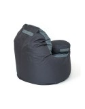 Pouf GO GIFT Gris Graphite Oxford tejido antidesgarros 120 x 80 x 80 cm