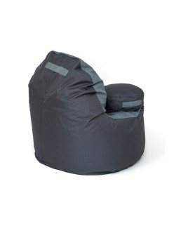 Pouf GO GIFT Gris Graphite Oxford tejido antidesgarros 120 x 80 x 80 cm