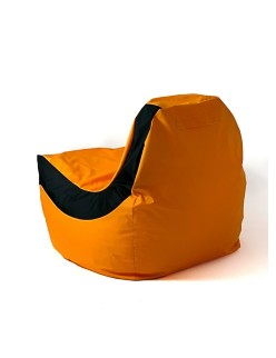 Pouf GO GIFT Noir Orange Oxford tejido antidesgarros 140 x 100 x 100 cm 140 x 100 cm