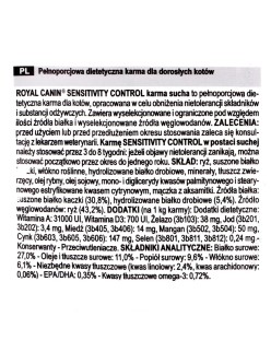 Katzenfutter Royal Canin Sensitivity Control Ente Reise 1,5 Kg