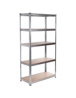 Étagère Greenblue GB378 180 x 90 x 40 cm Gris acier galvanisé Bois MDF 75 Kg