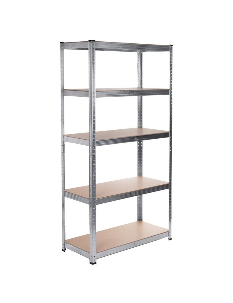 Shelves Greenblue GB378 180 x 90 x 40 cm Grey Galvanised Steel MDF Wood 75 Kg