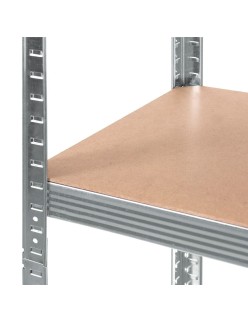 Shelves Greenblue GB378 180 x 90 x 40 cm Grey Galvanised Steel MDF Wood 75 Kg