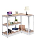 Shelves Greenblue GB378 180 x 90 x 40 cm Grey Galvanised Steel MDF Wood 75 Kg