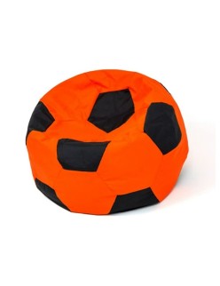 Puff GO GIFT Preto Laranja Oxford Futebol
