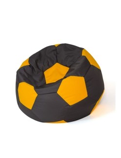Puff GO GIFT Amarelo Preto Oxford Futebol