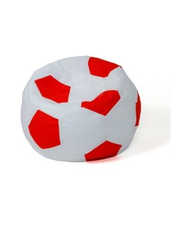 Puff GO GIFT Branco Vermelho Oxford Futebol