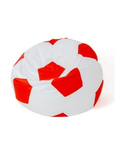 Puff GO GIFT Branco Vermelho Oxford Futebol