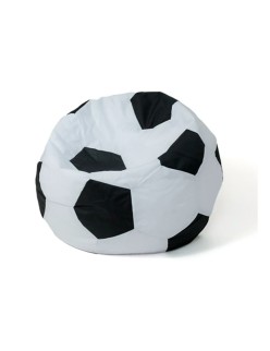 Puff GO GIFT Branco Preto Oxford Futebol