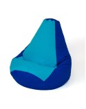 Puff GO GIFT Azul Grená Oxford tejido antidesgarros 140 x 100 cm