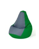 Puff GO GIFT Verde Cinzento 130 x 90 cm Peru